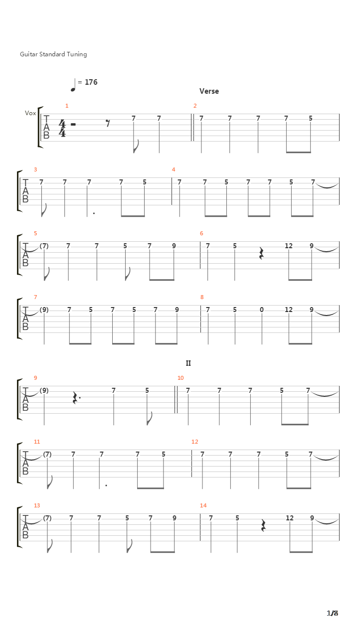 La Devotee吉他谱