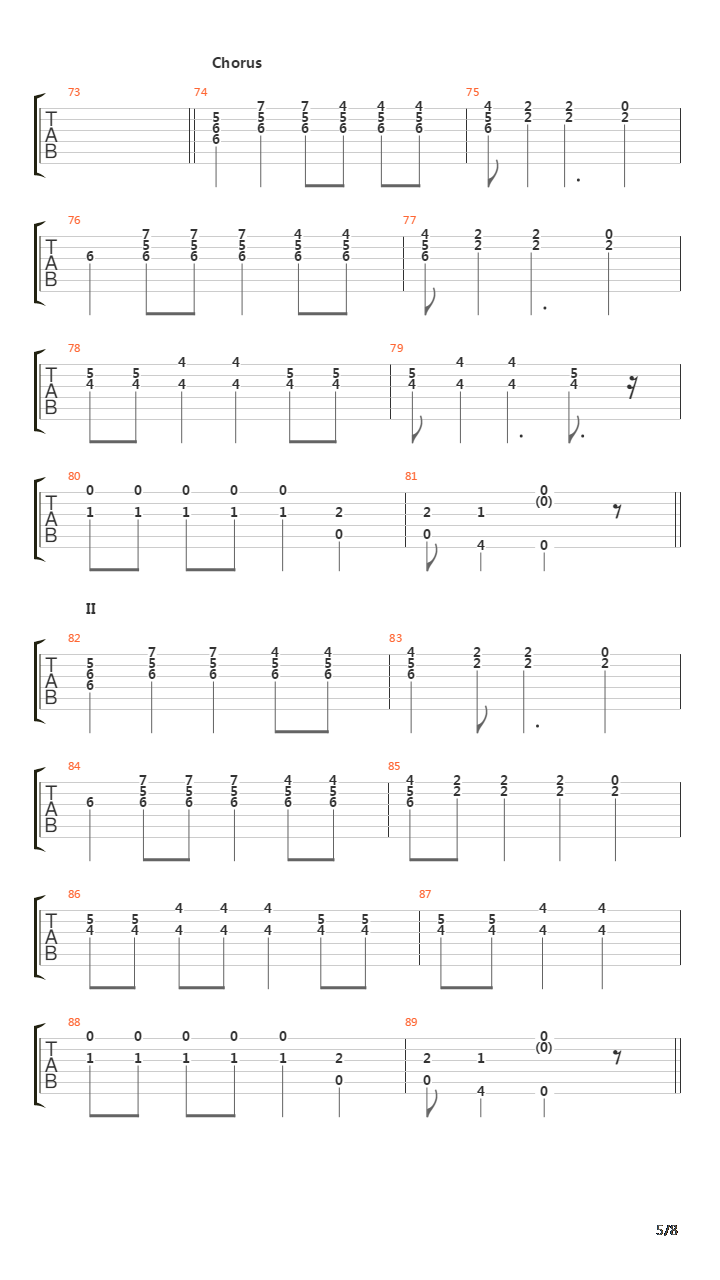 La Devotee吉他谱