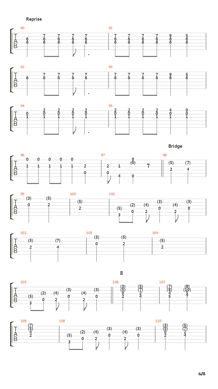 La Devotee吉他谱