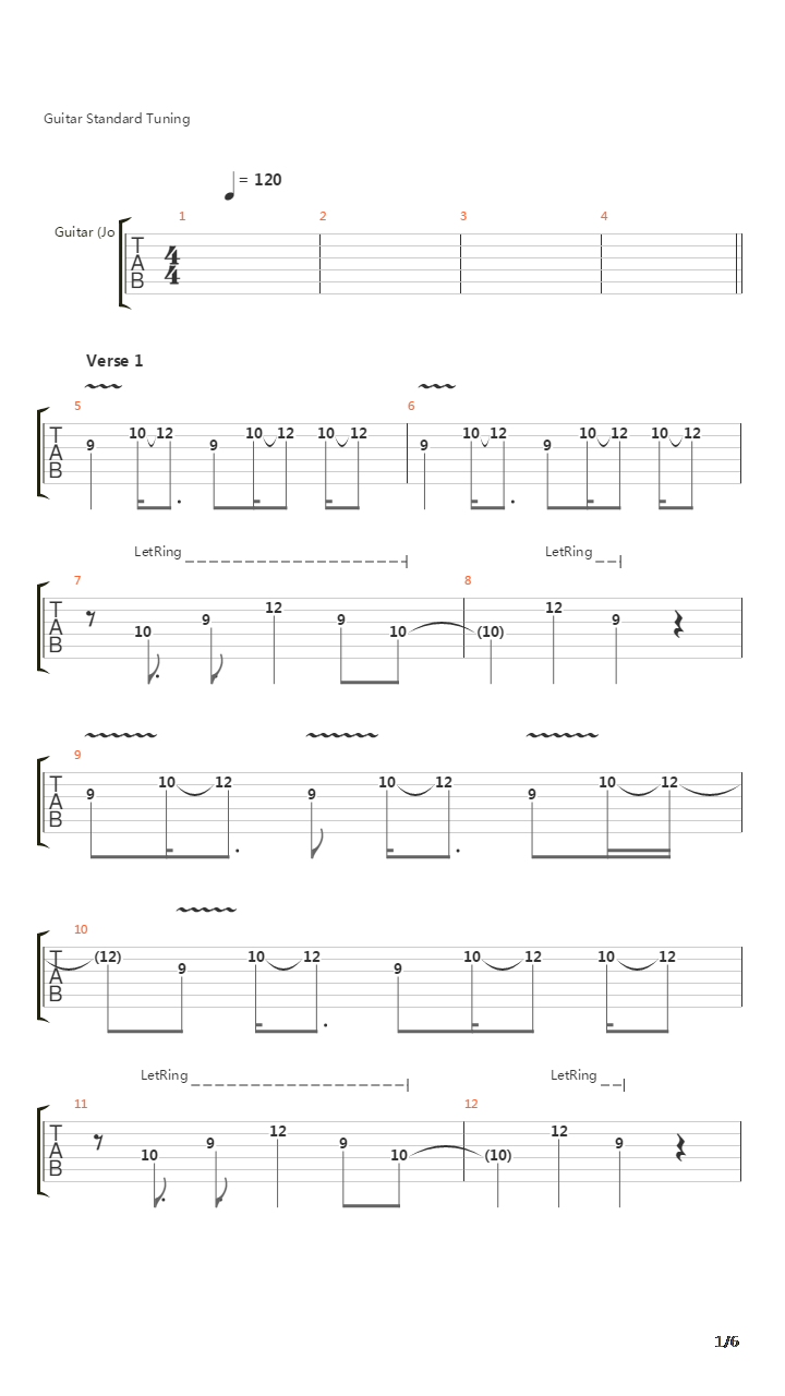 Encore吉他谱