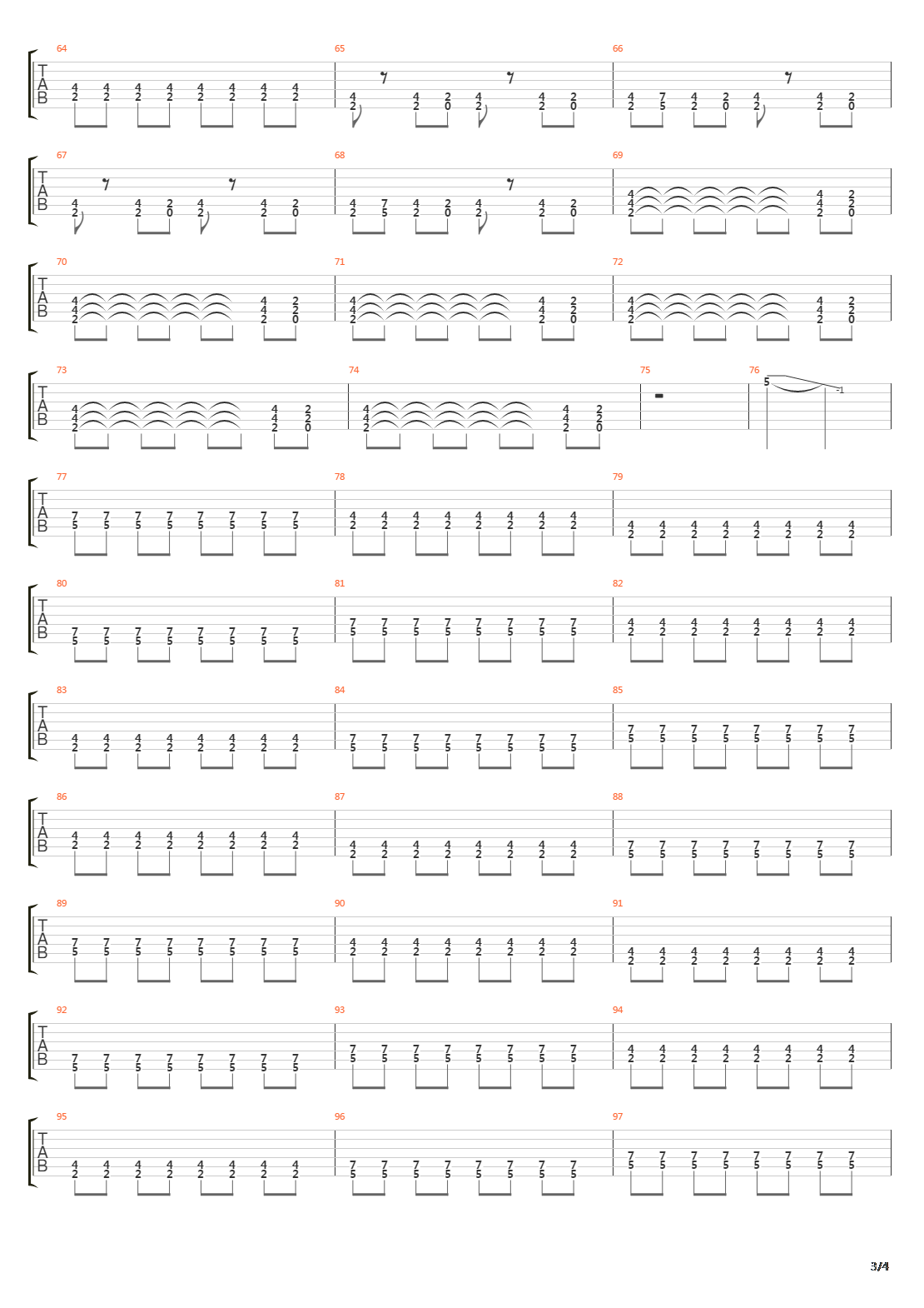 On A Rope吉他谱