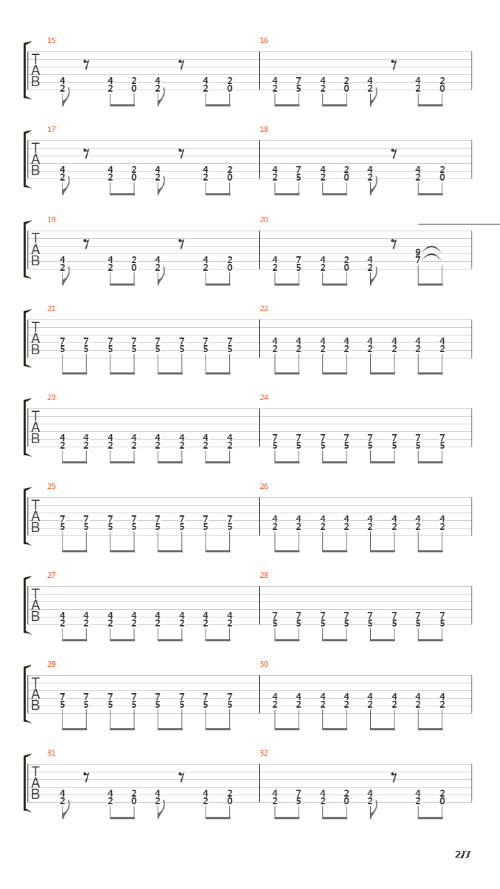 On A Rope吉他谱
