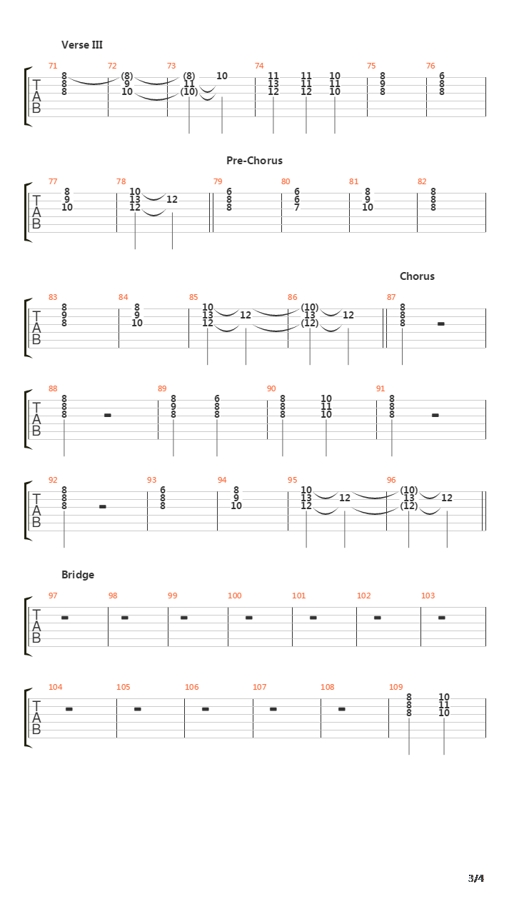 Sparta吉他谱