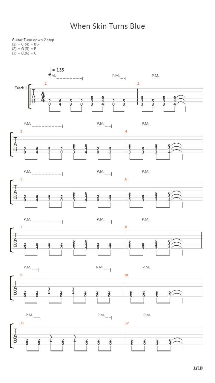 When Skin Turns Blue吉他谱