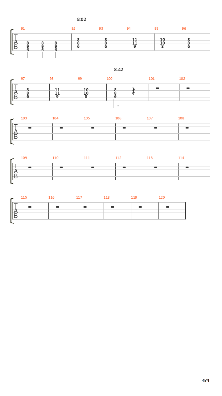 Sign Of A Storm吉他谱