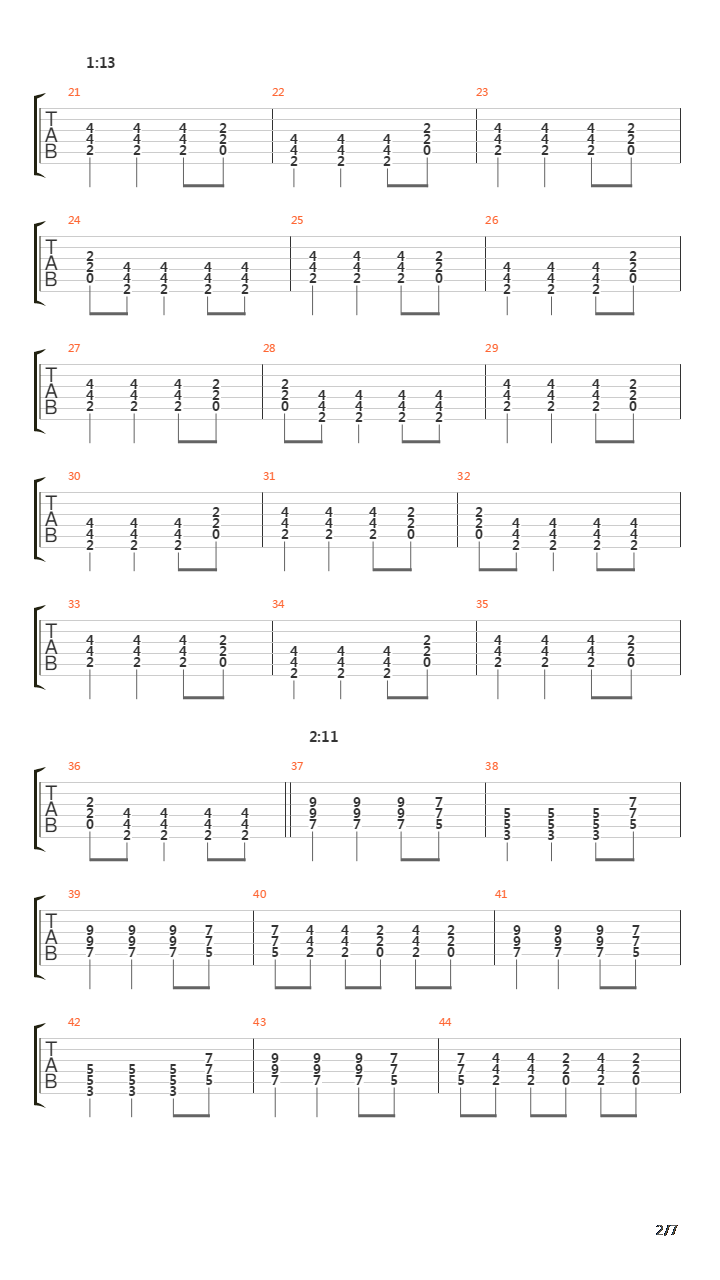 The Gallant Crow吉他谱