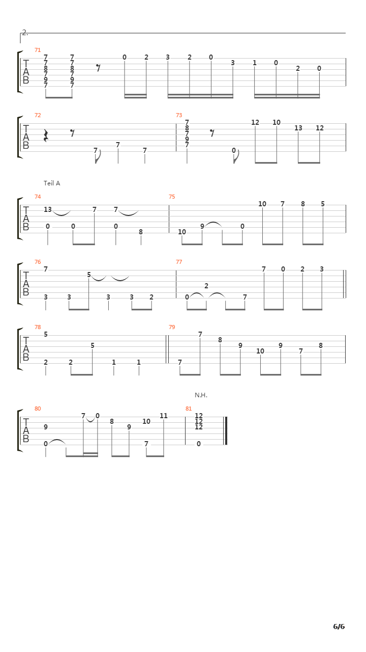 Tango吉他谱