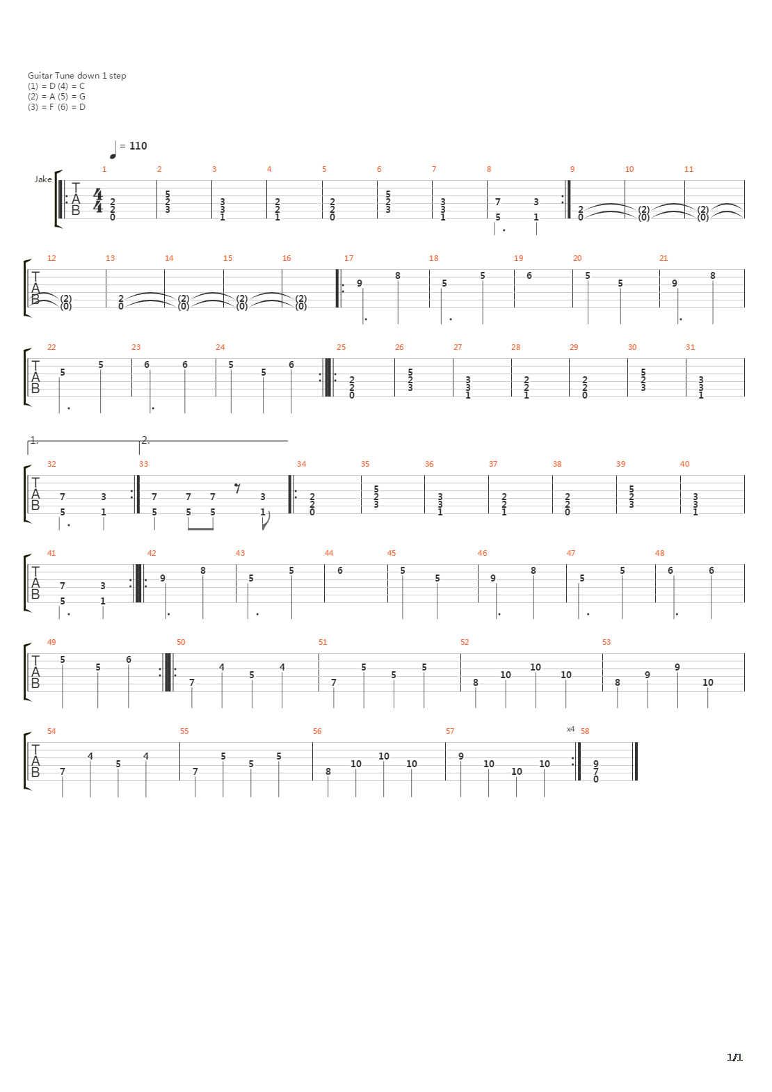 Dag 2吉他谱