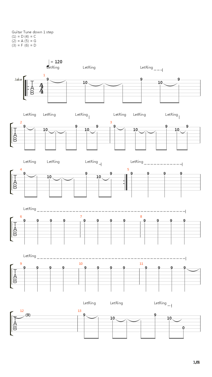 Sorg吉他谱