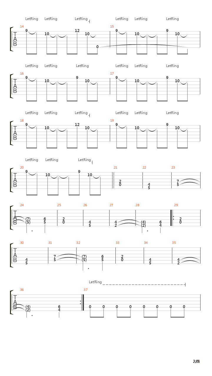 Sorg吉他谱