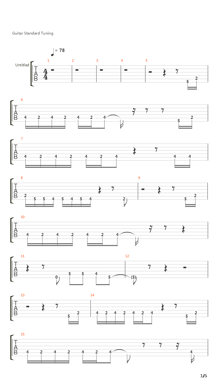 Senza Parole吉他谱