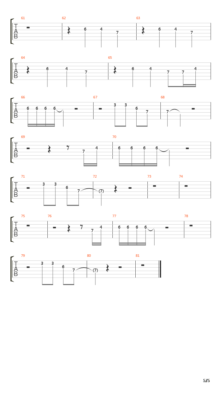 Senza Parole吉他谱