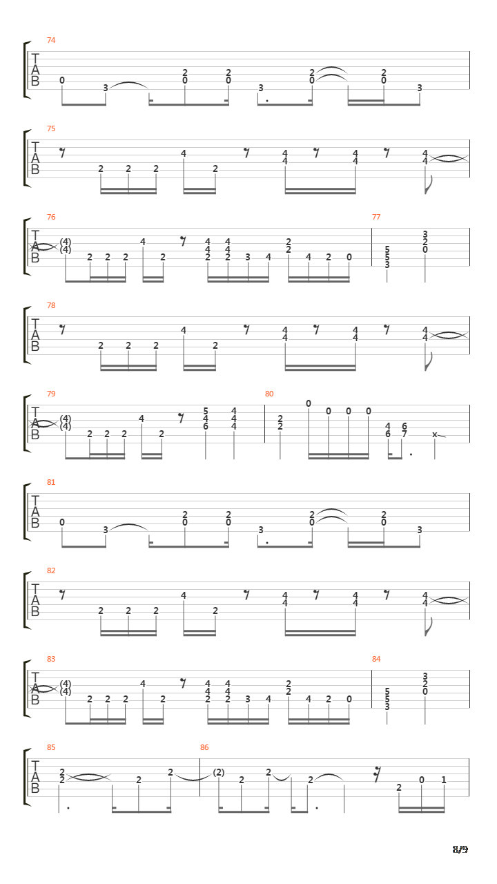 Slow Poke Music吉他谱