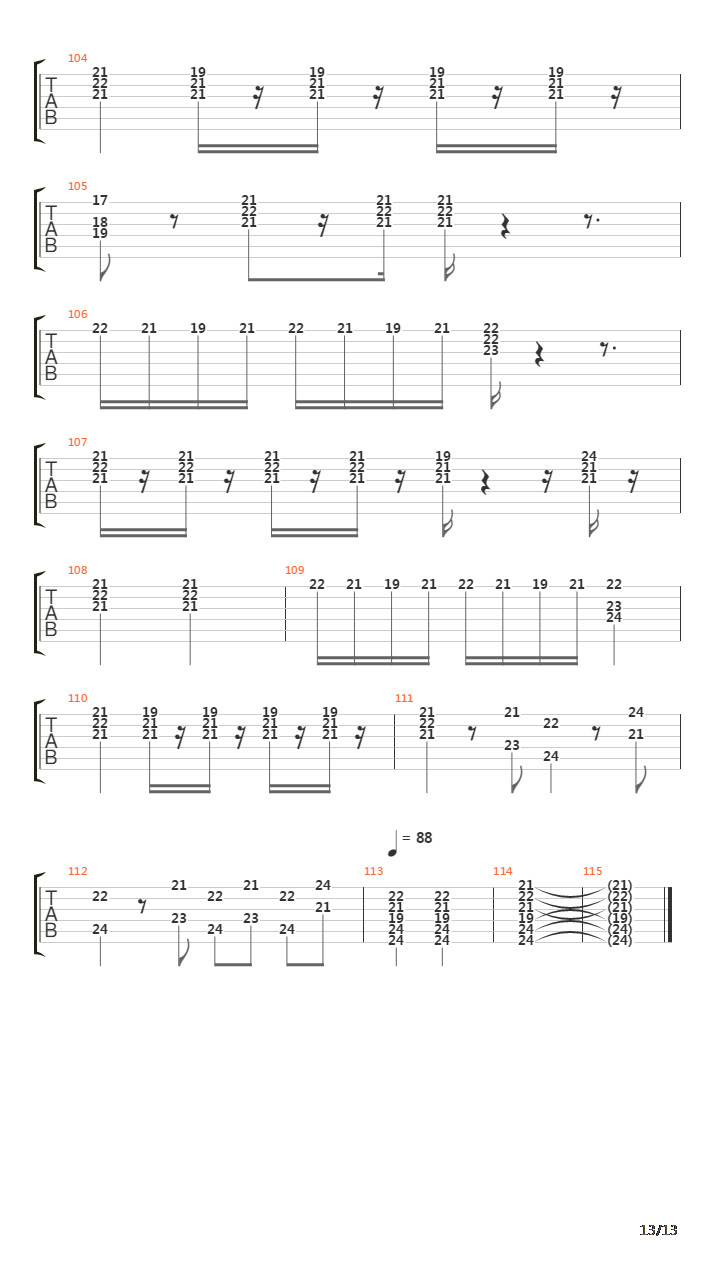 Rondo Alla Turca吉他谱