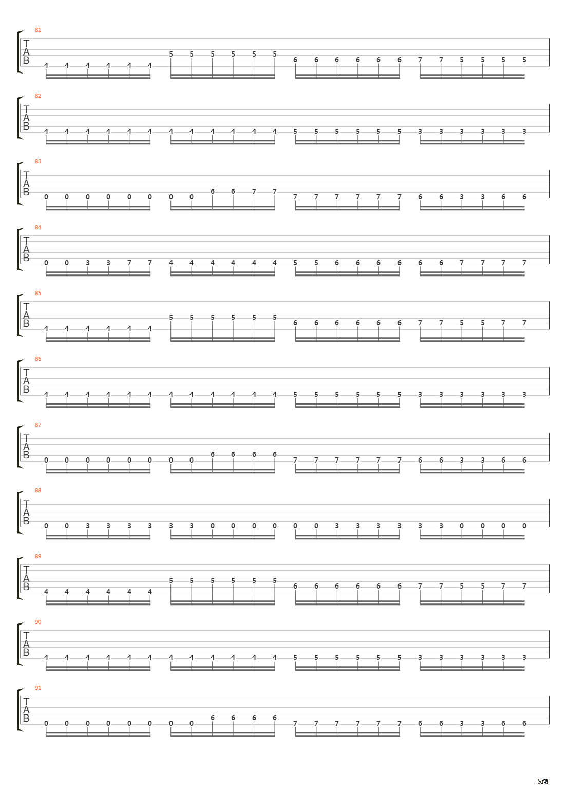 Abysmal吉他谱