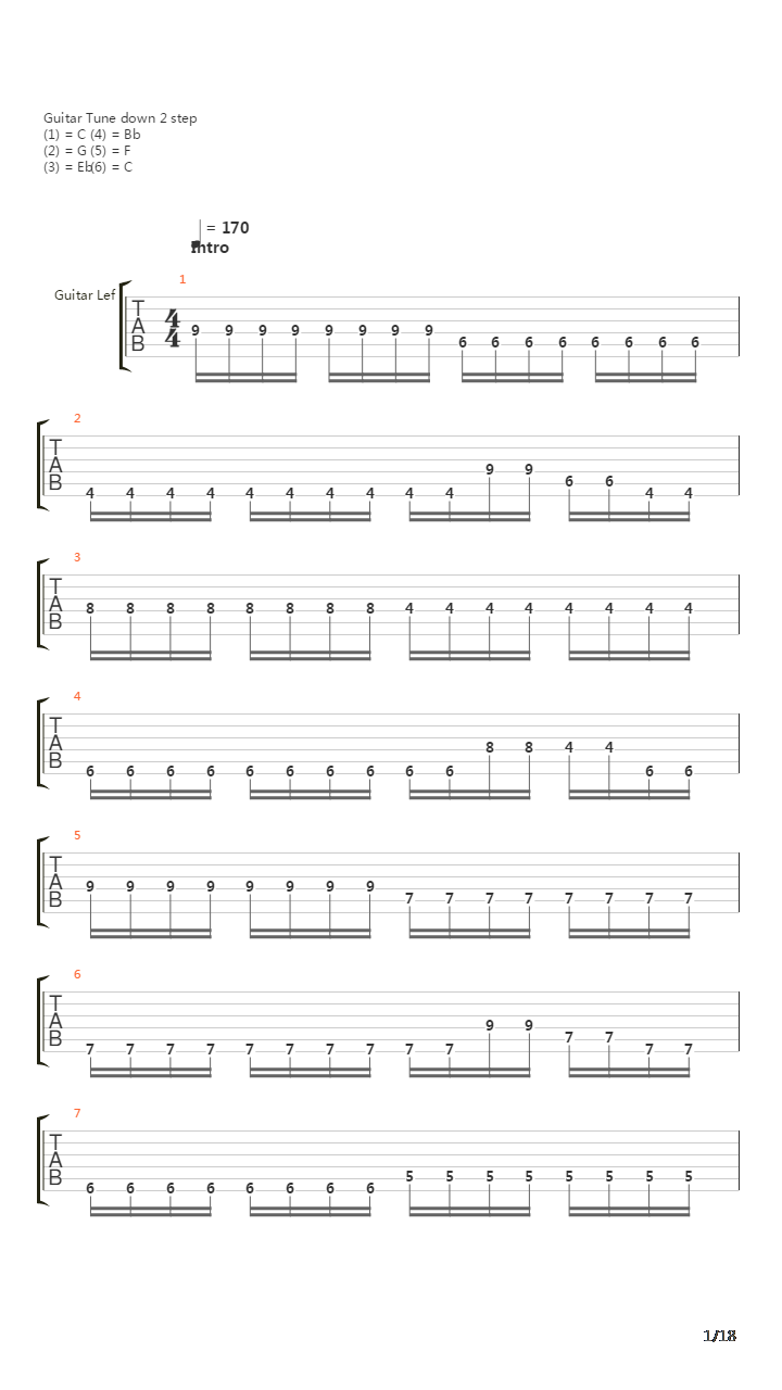 Abysmal吉他谱