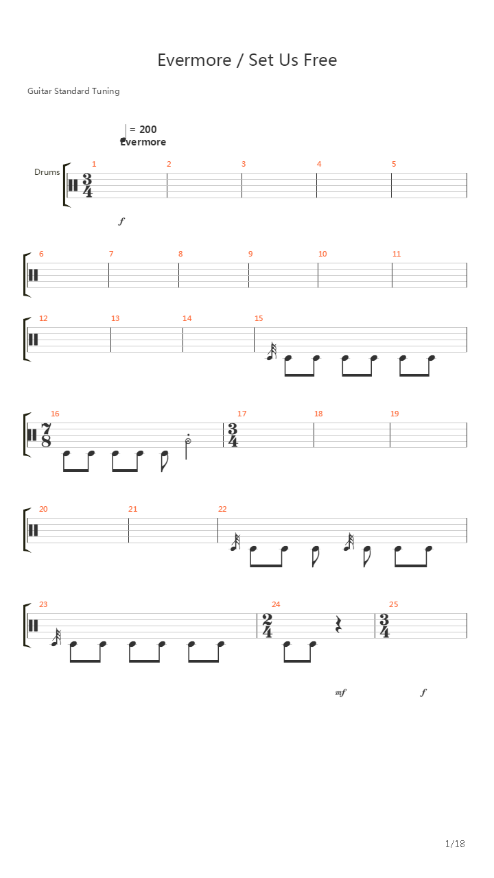 Evermore吉他谱