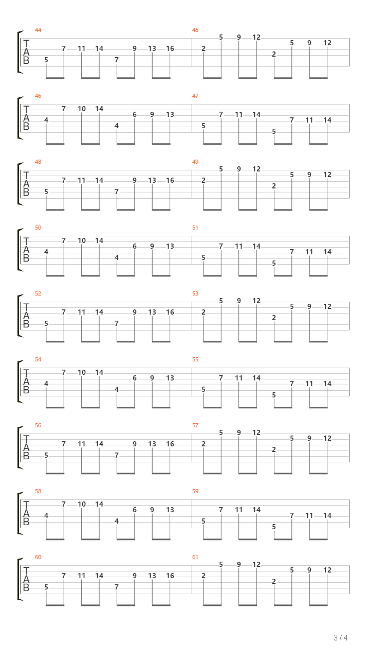 圣诞摇滚卡农 Christmas Canon Rock吉他谱