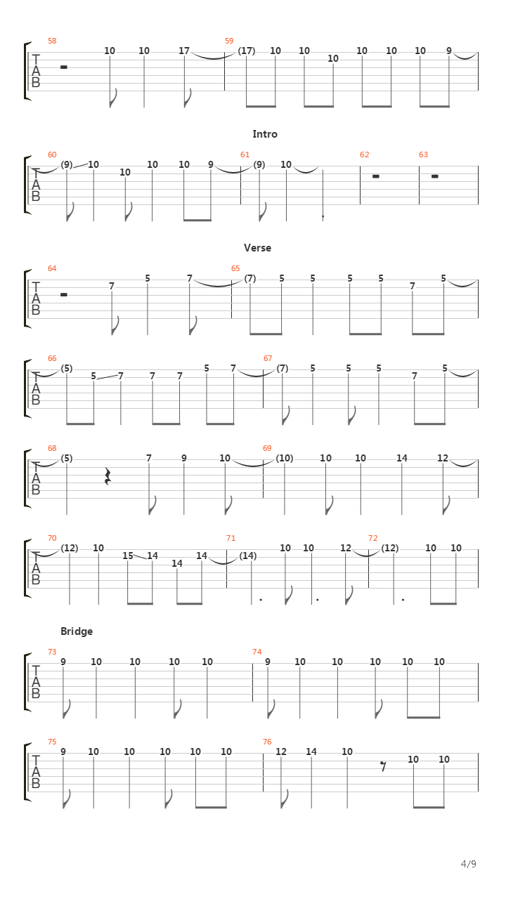 sign吉他谱