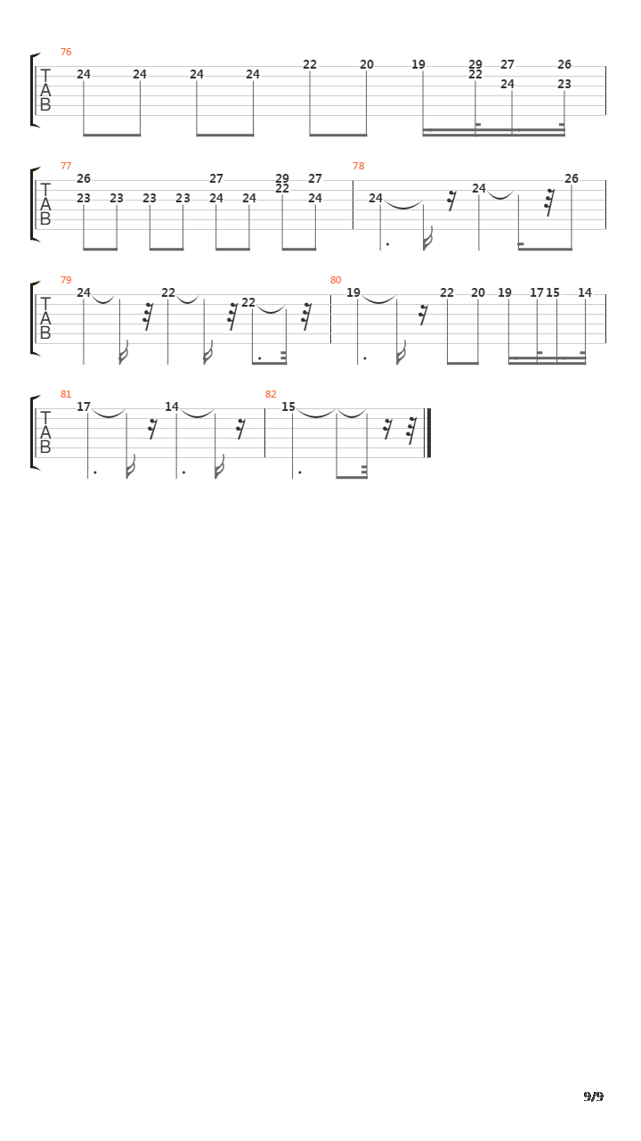 FADE吉他谱