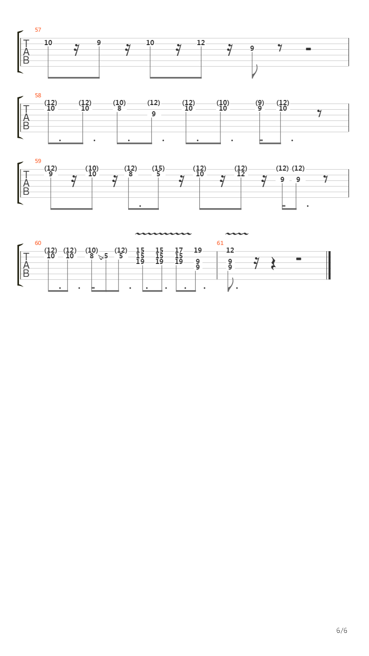 The Outsider吉他谱