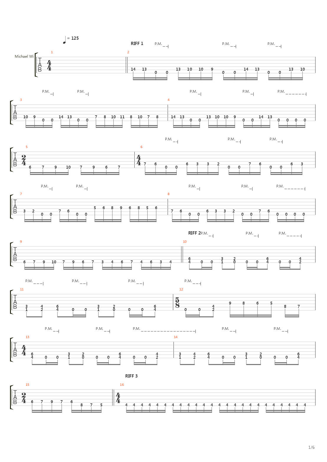 Origin Of Disease吉他谱