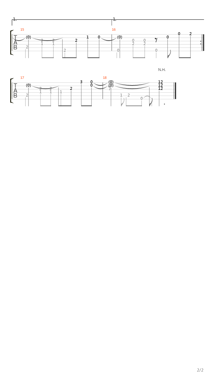 Etude 5 Bossa Nova吉他谱