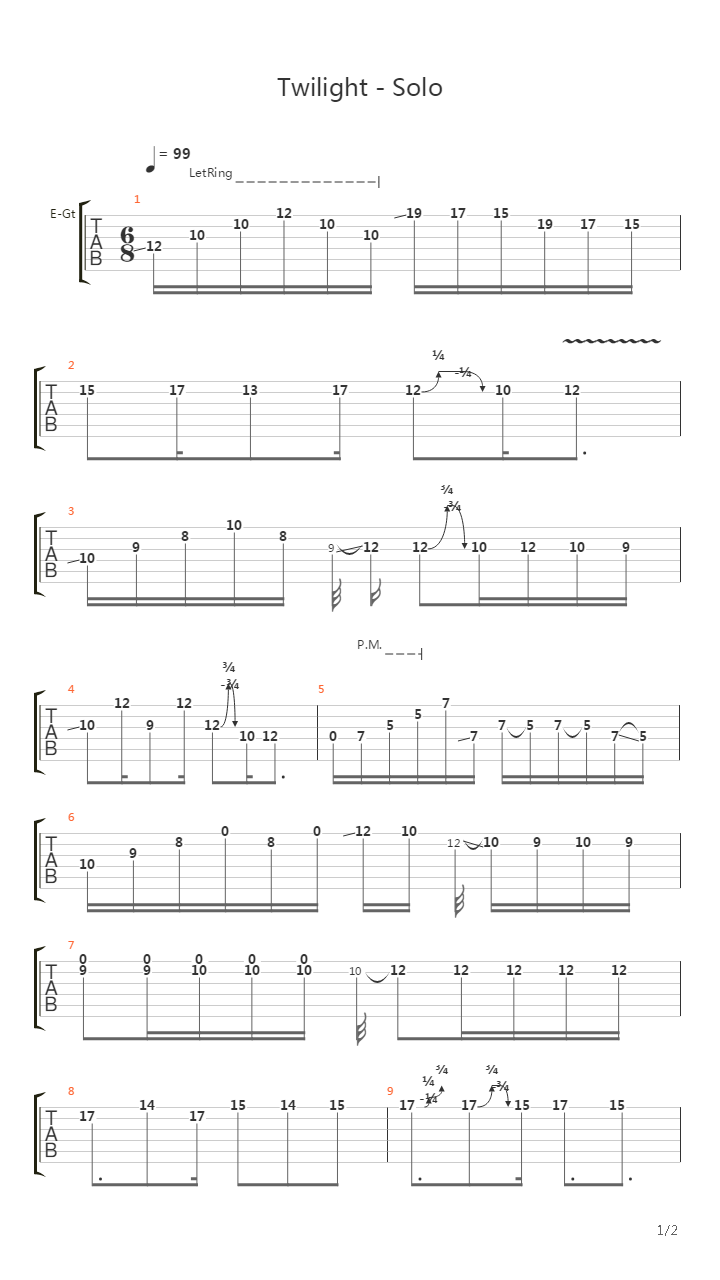 Twilight吉他谱