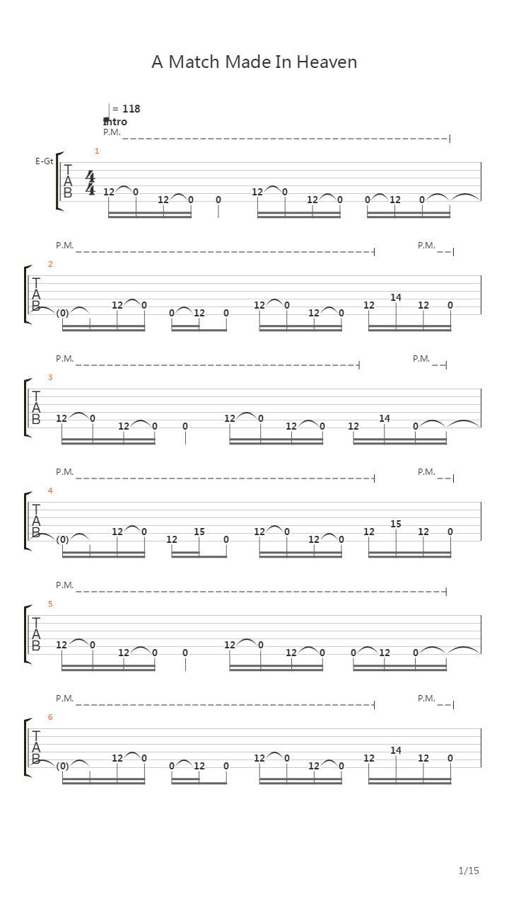 A Match Made In Heaven吉他谱