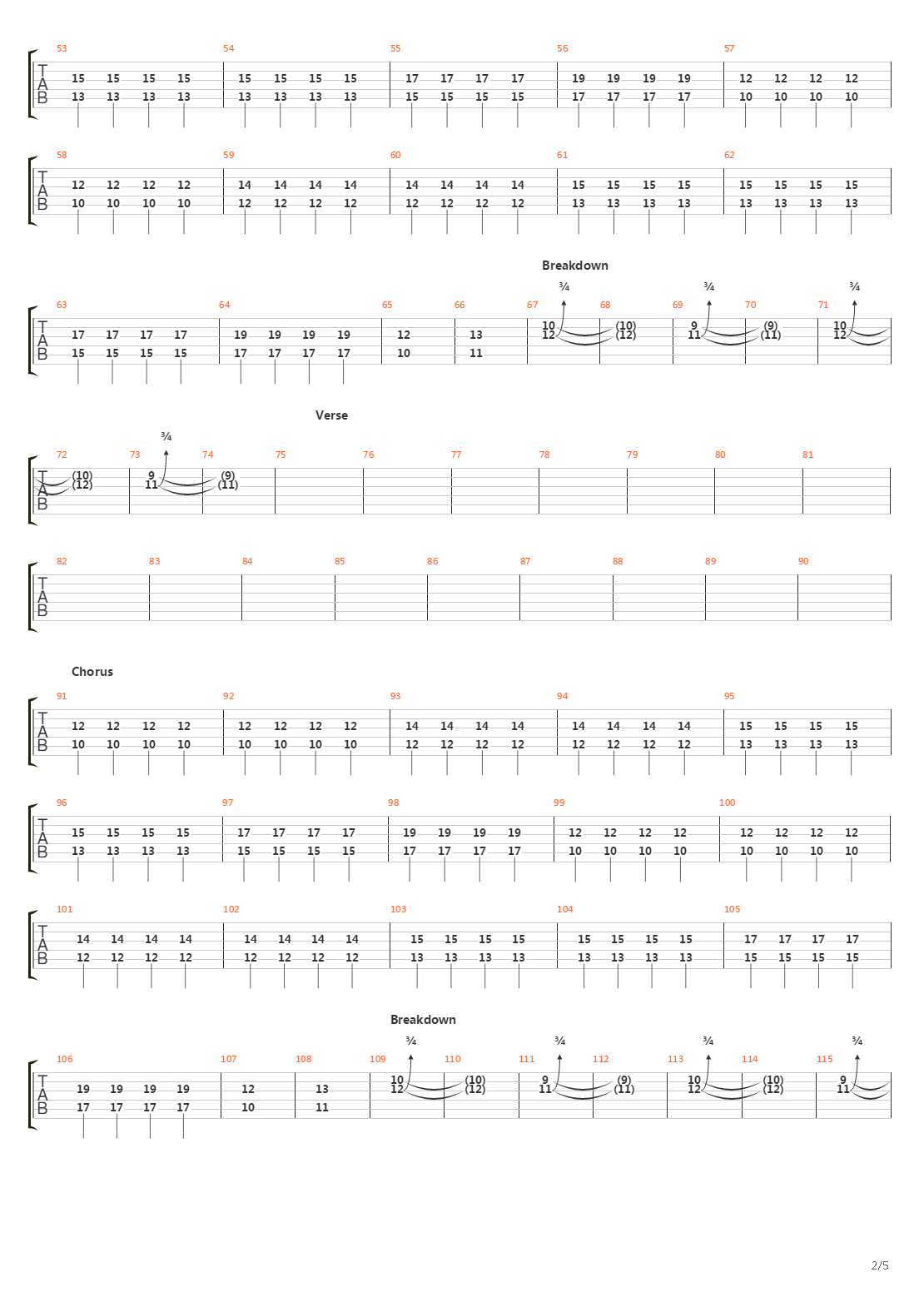 Paradigm吉他谱