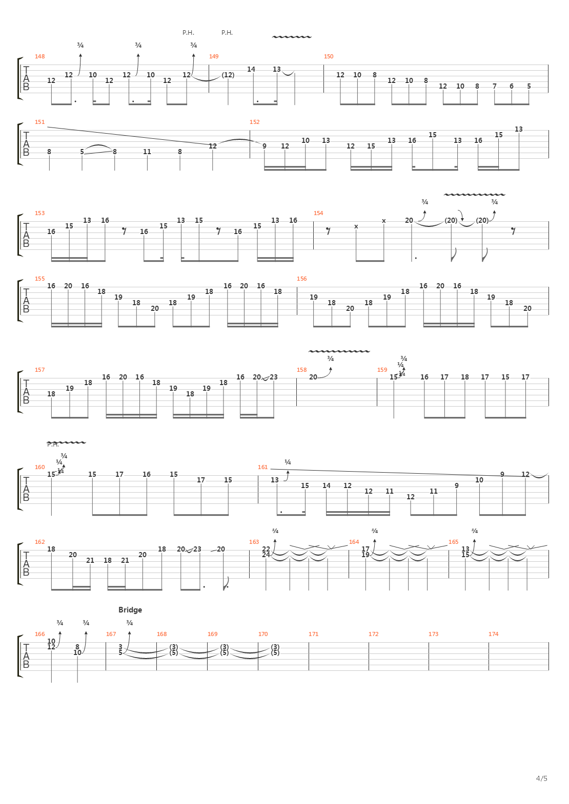 Paradigm吉他谱