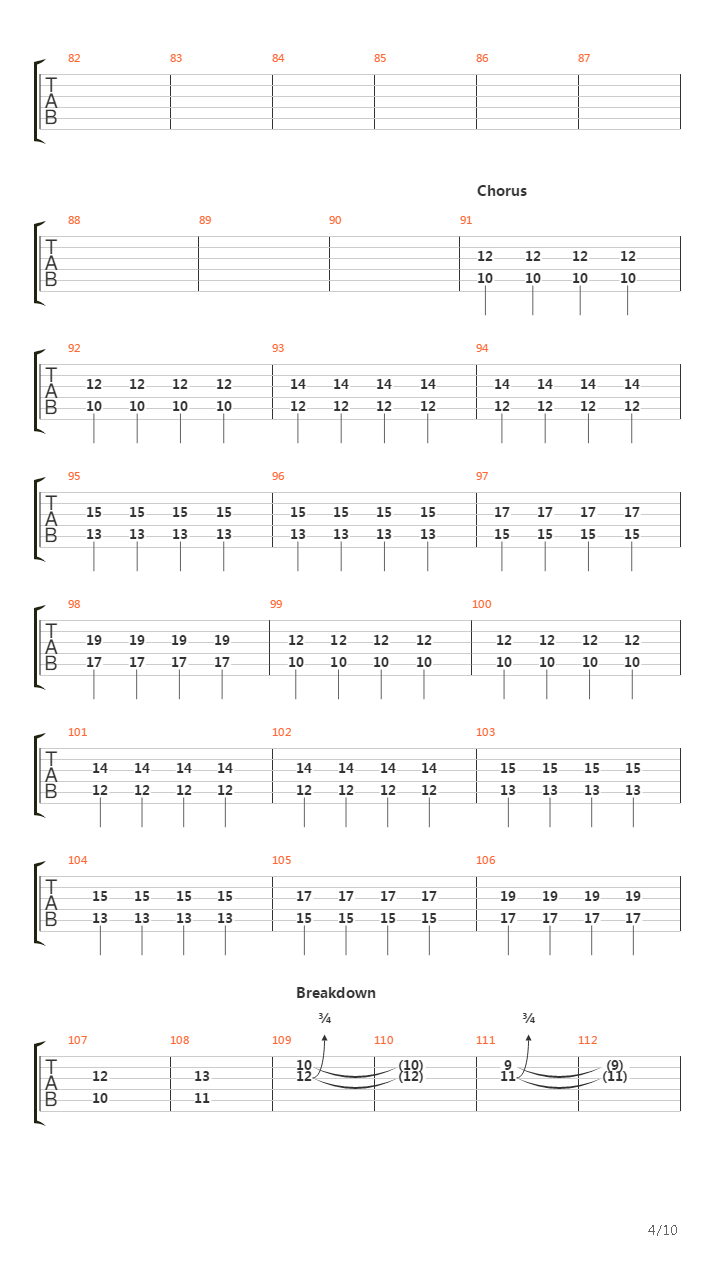 Paradigm吉他谱