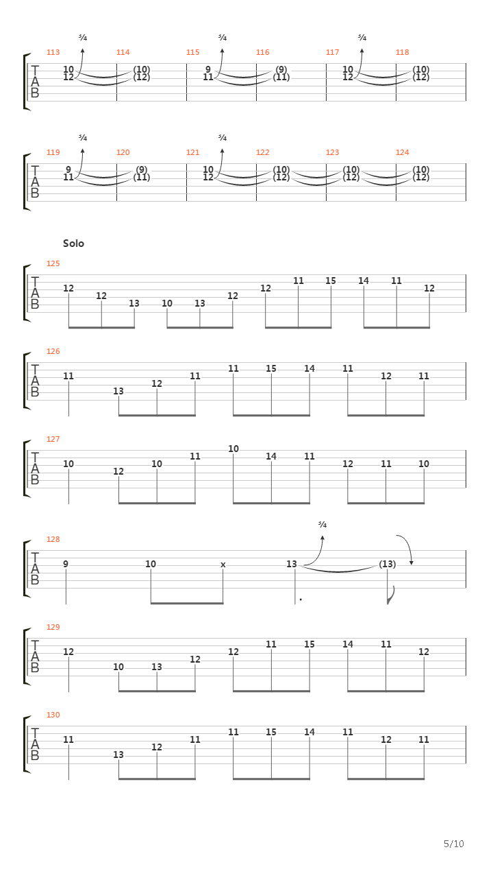 Paradigm吉他谱