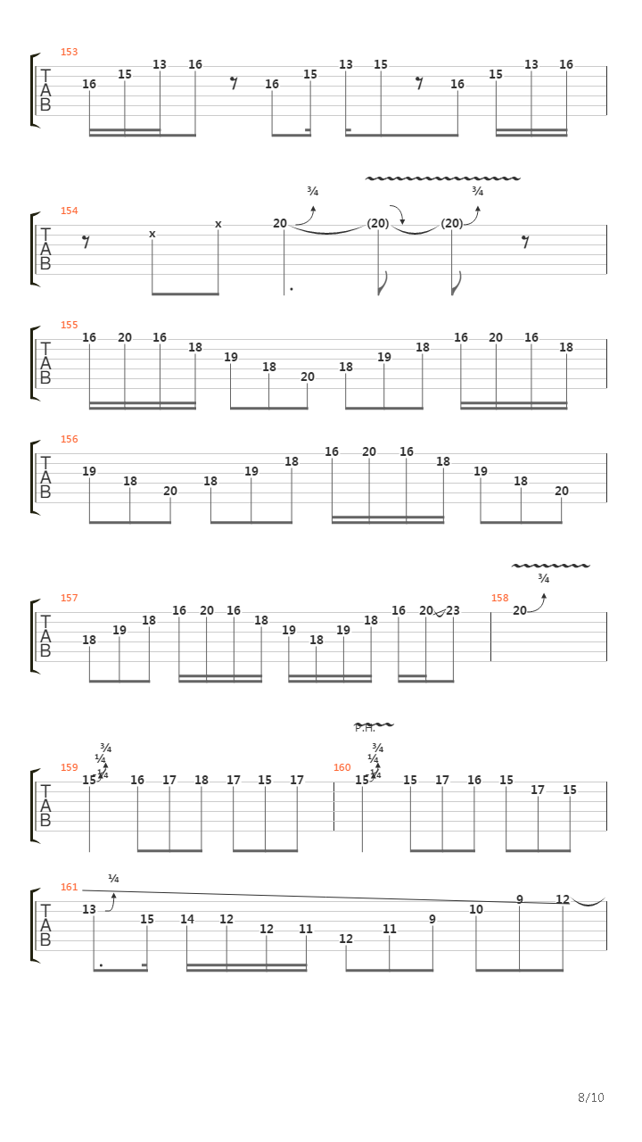 Paradigm吉他谱