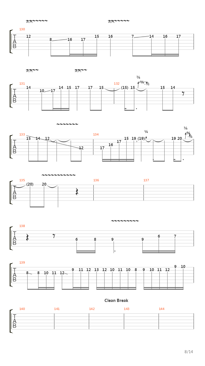 The Stage吉他谱