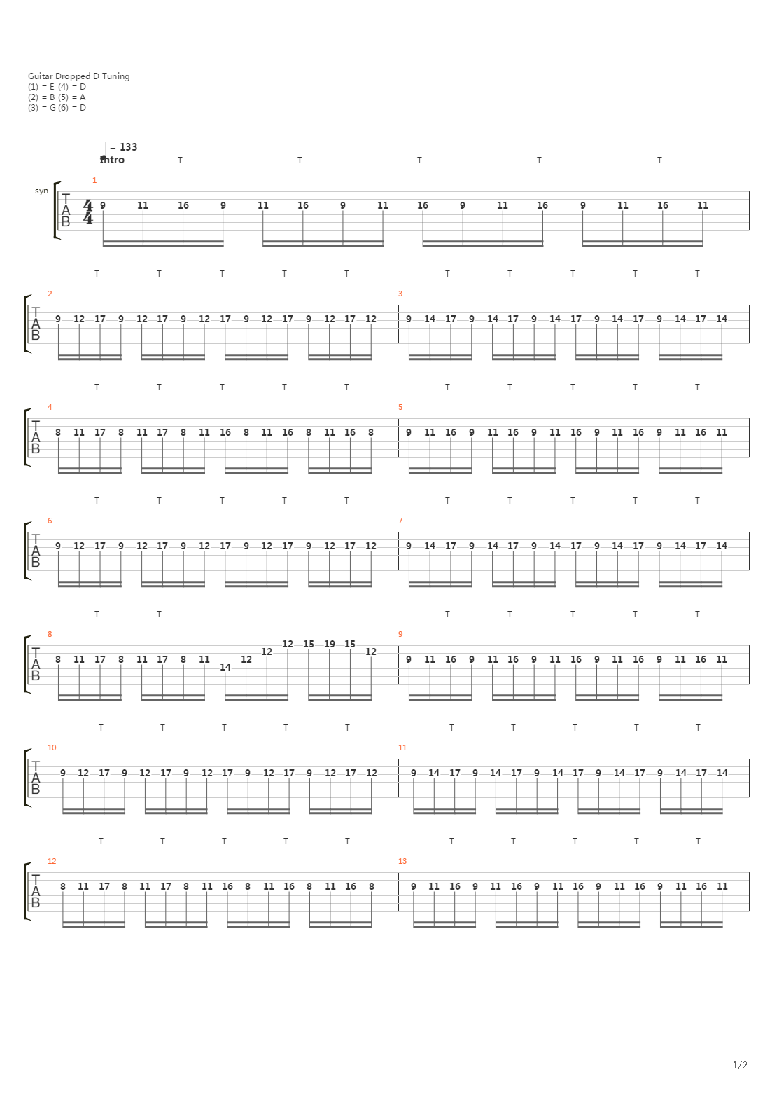 The Stage吉他谱