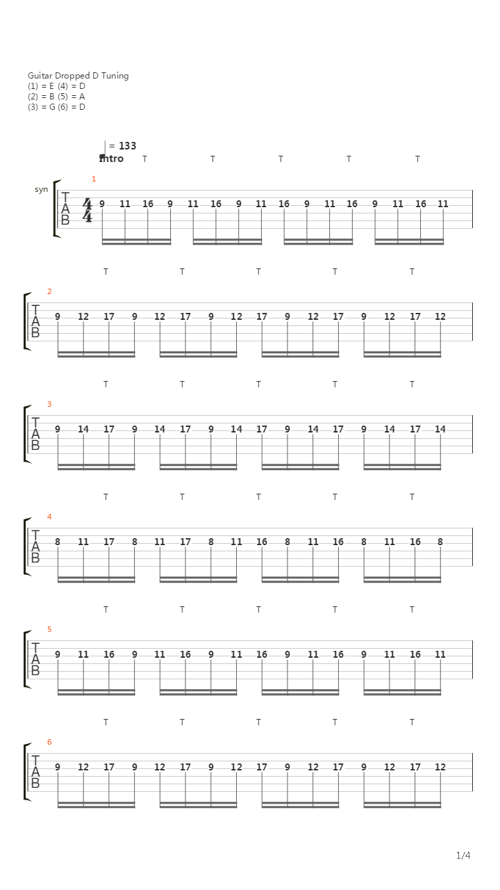 The Stage吉他谱