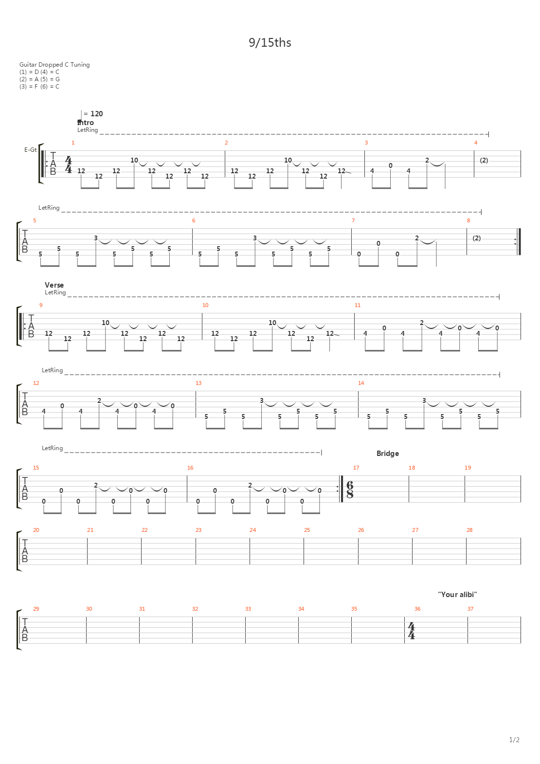 915Ths吉他谱