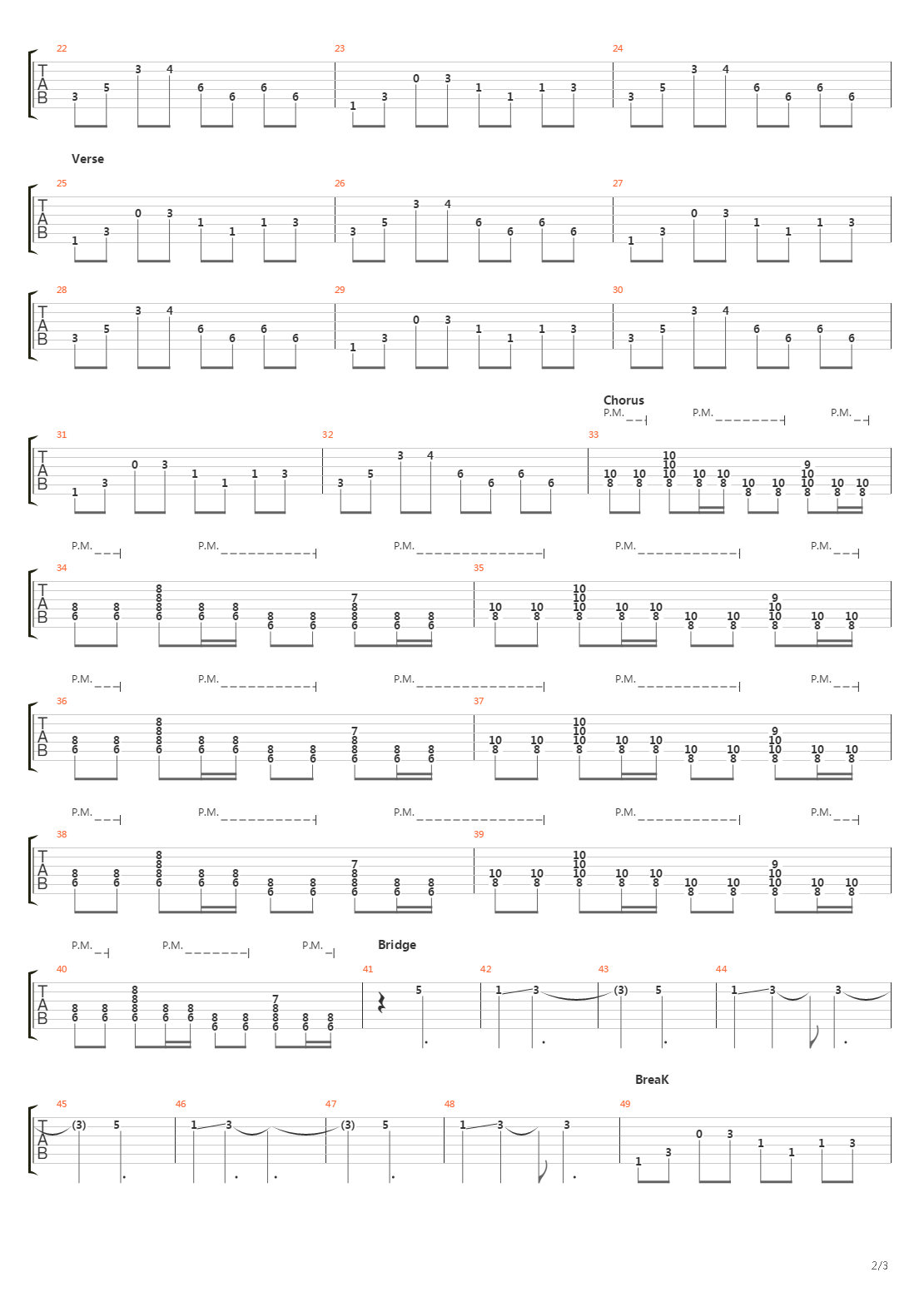Voices In The Wall吉他谱