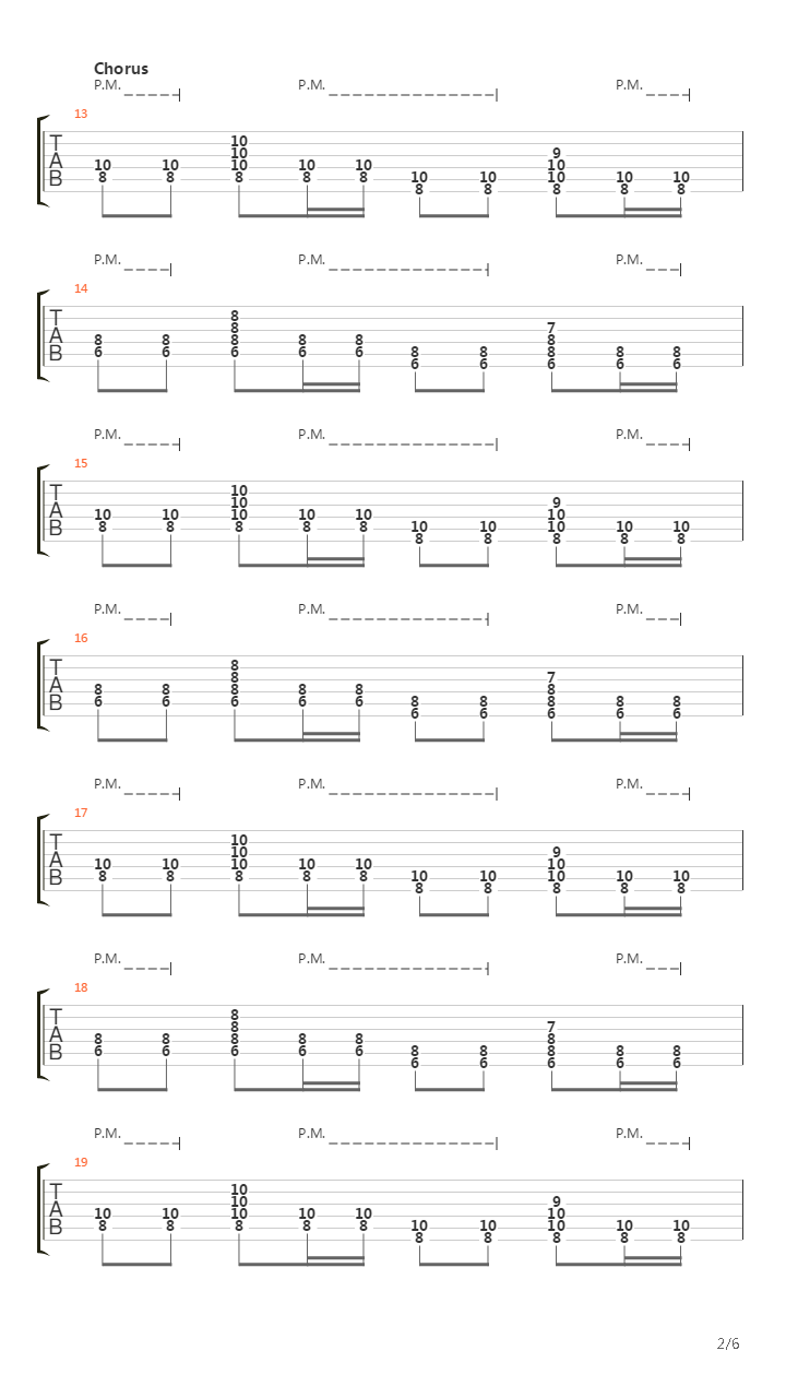 Voices In The Wall吉他谱