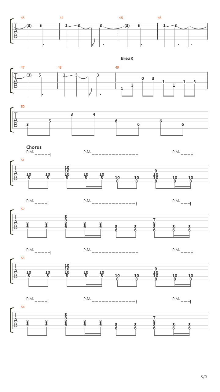 Voices In The Wall吉他谱