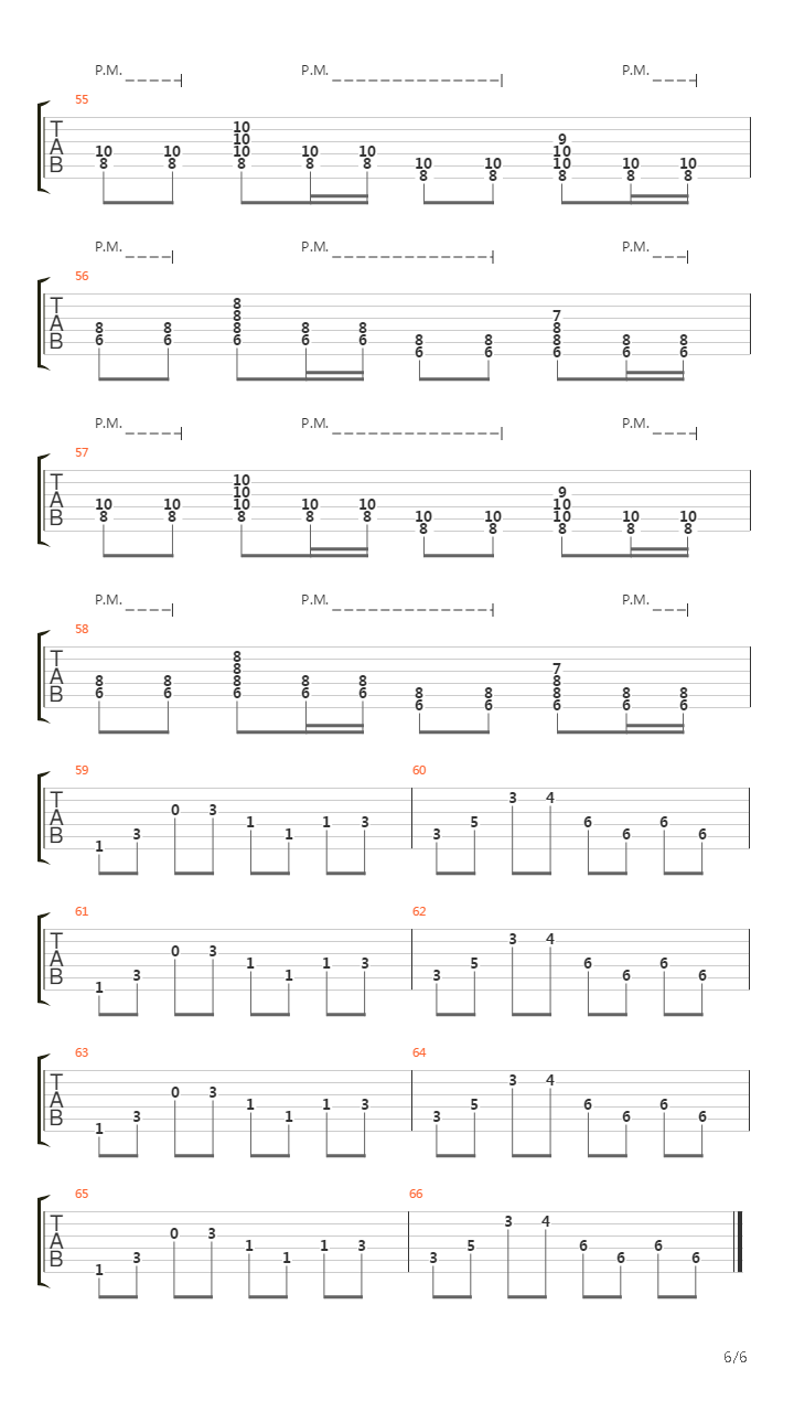 Voices In The Wall吉他谱