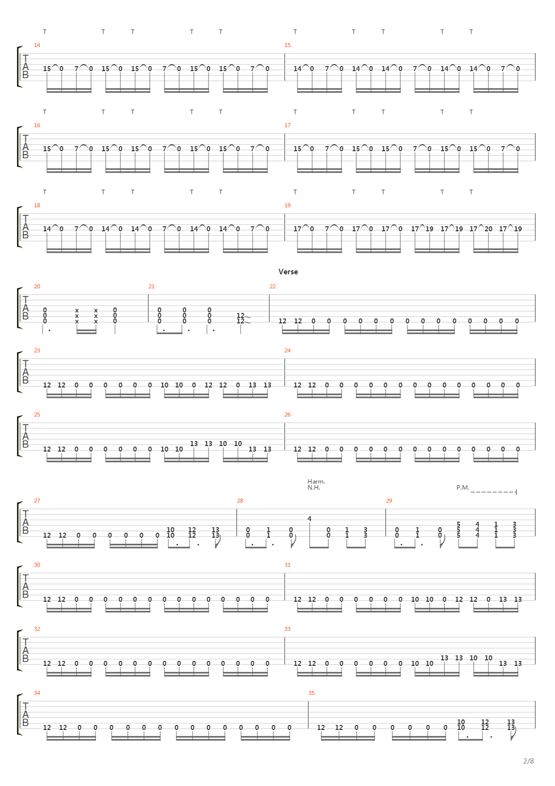 Exodus吉他谱