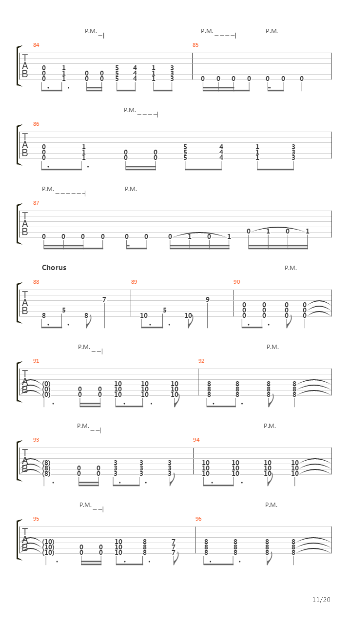 Exodus吉他谱