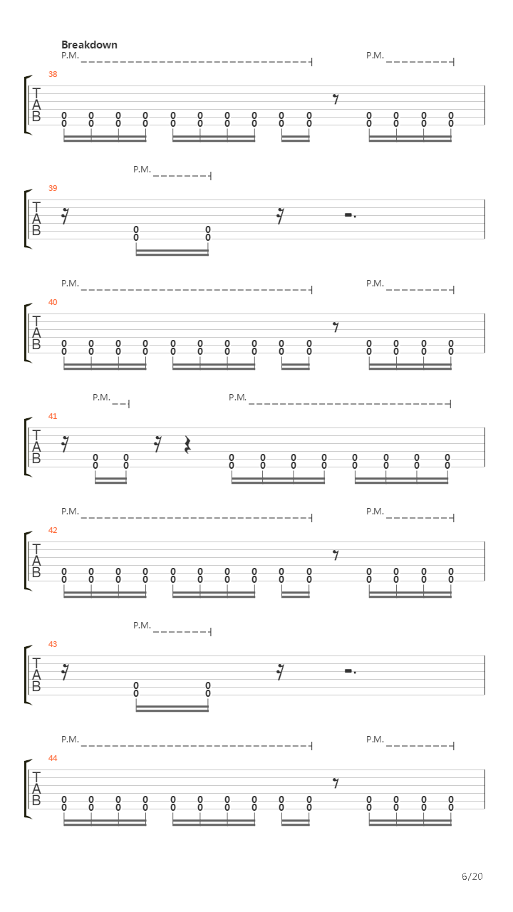 Exodus吉他谱