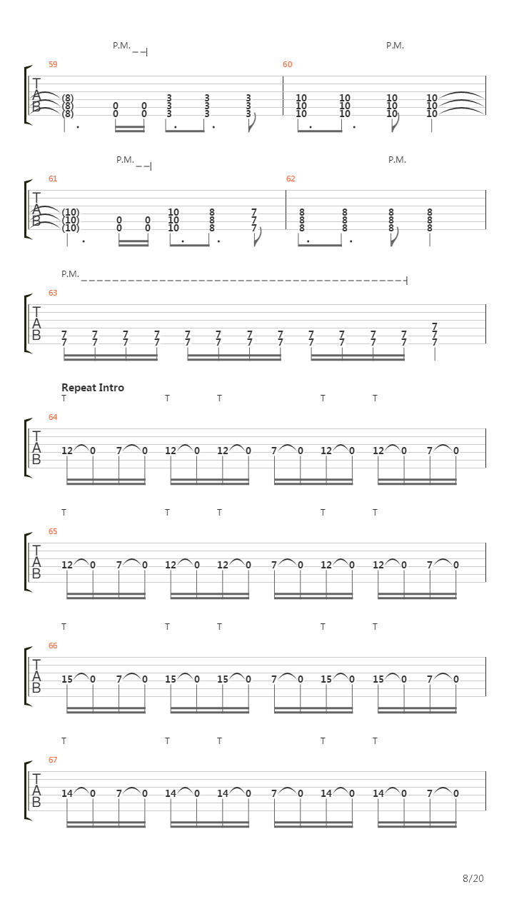 Exodus吉他谱