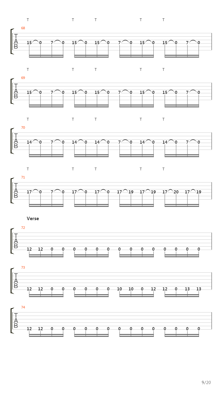 Exodus吉他谱