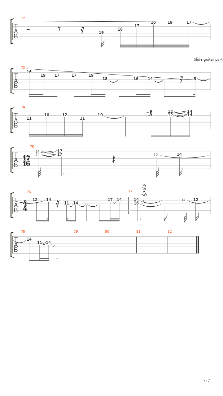 Beth Rest吉他谱