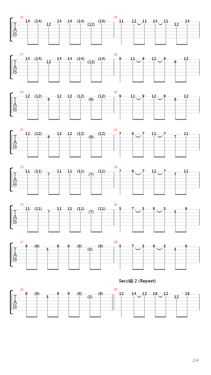 Pike 43 - Track 6吉他谱