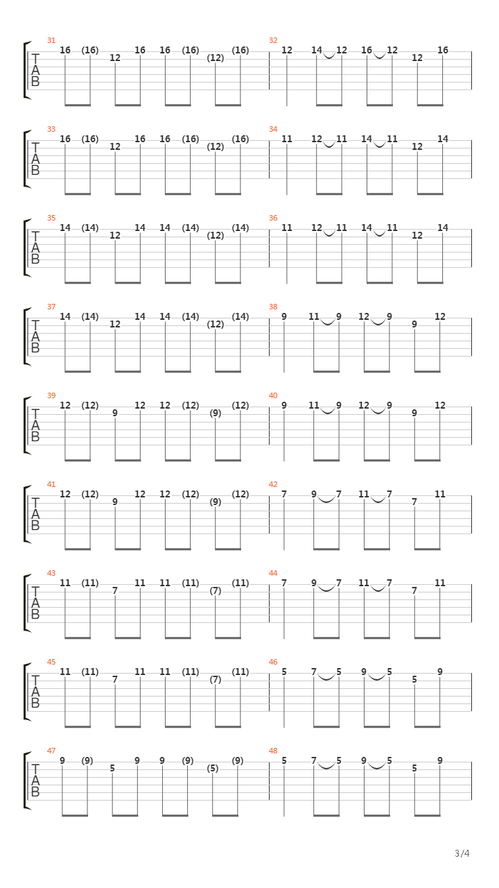 Pike 43 - Track 6吉他谱